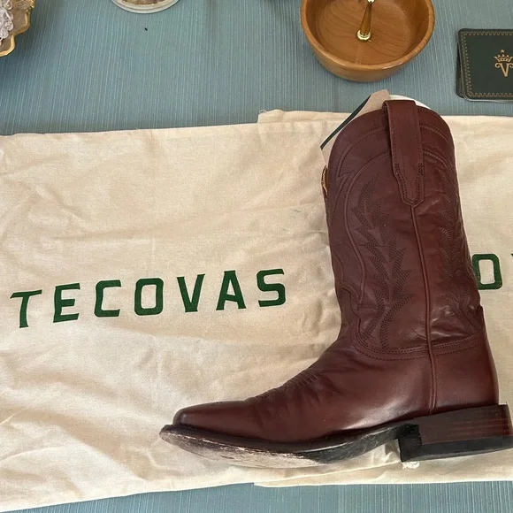 Tecovas The Doc Rich Brown Western Men’s Boots Genuine Leather Mens Size 10.5 D - Picture 13 of 16